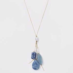 Adjustable Cord and Semi-Precious  necklace